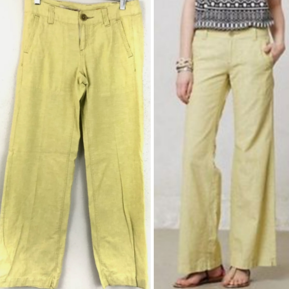 🍈Anthropologie Pilcro Green pants 0